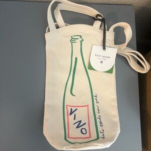 Wine Embroidered Canvas Tote Bag - kate spade new york x Target Natural Last One